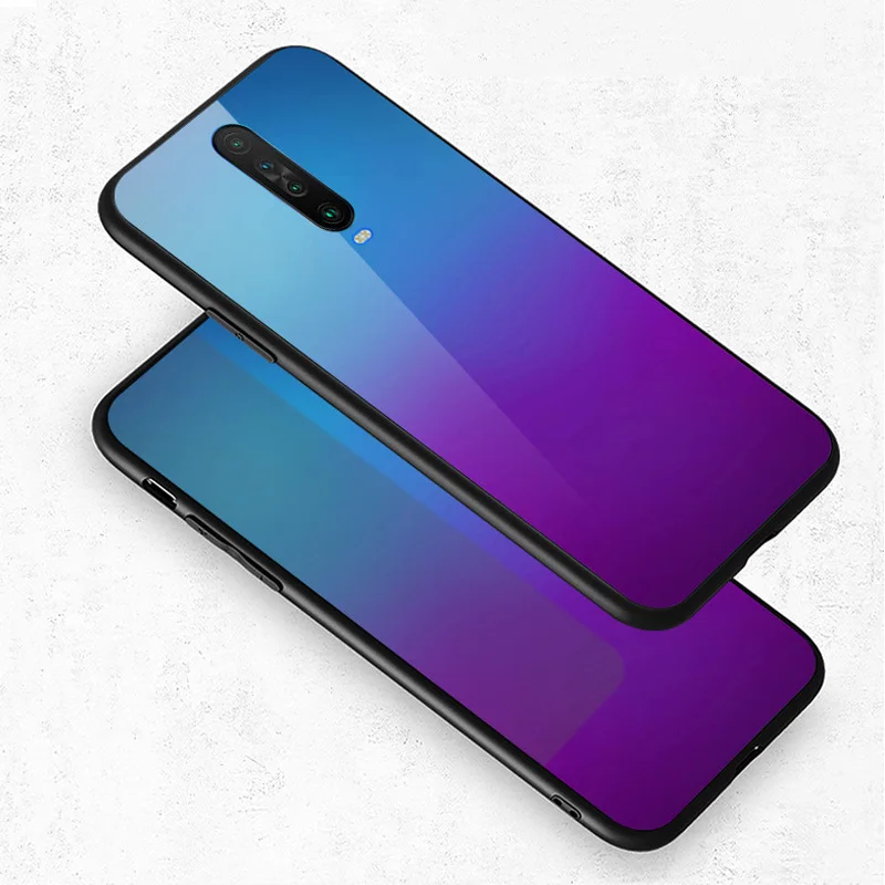 Для Xiaomi Redmi K30 чехол PC Пластиковый стеклянный чехол для телефона черный ТПУ бампер чехол для Xiaomi Redmi K30 чехол Redmi K30 K 30 Pro 5G
