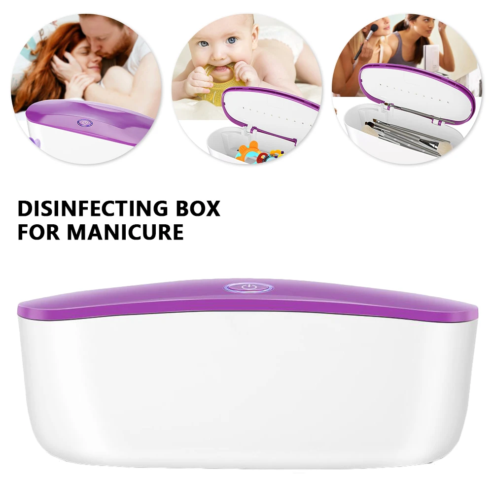 

Nail Manicure Instruments Disinfection Esterilizador Manicure UV LED Nail Tools Nail Tweezers Disinfector Box