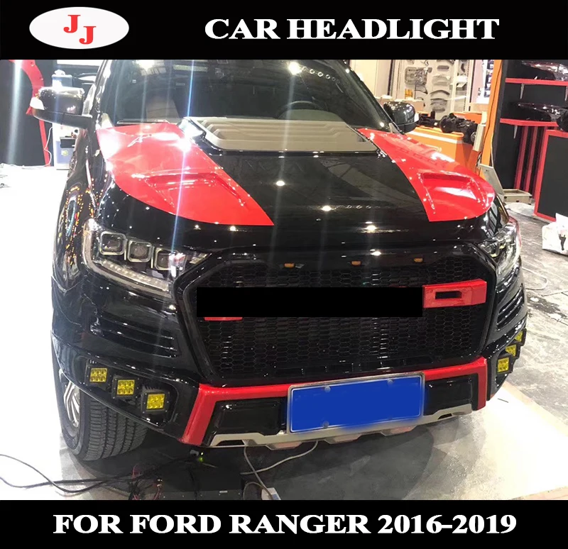 For Ford Ranger t7 Headlight 2016 2017 Everest LED Head Lamp H7 D2H Hid