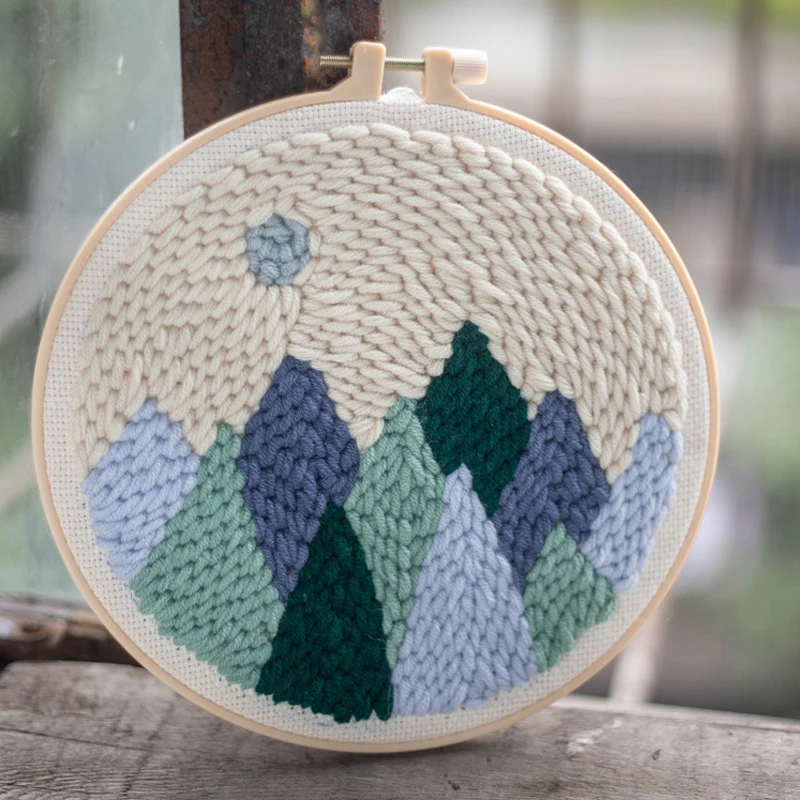 punch needle cross stitch