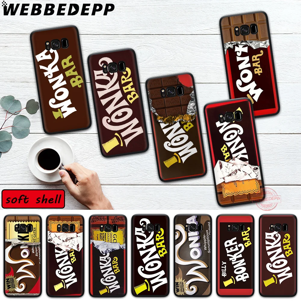 WEBBEDEPP Willy Wonka Bar шоколадный мягкий чехол для Samsung S20 Ultra S6 S7 S8 S9 S10 Plus s10e | Мобильные