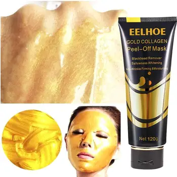 

24k Gold Collagen Mask Anti Aging Whitening Blackhead Remove Wrinkle Care Smooth Firming Off Skin Masks Lifting Peel E2Z1