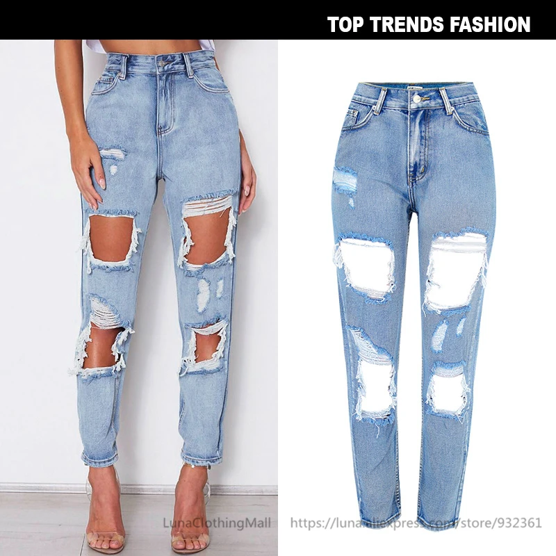 Women Streetwear assymmetric Hole 