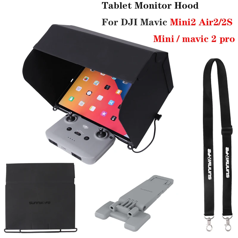 Tablet Monitor Hood Controller Sun Hood Per Dji Mavic Mini2/Se Air2/2S Telecomando Cover Parasole Telefono Drone Accessori