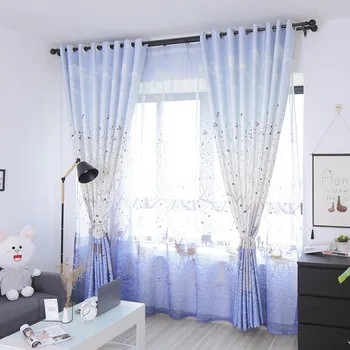 

Nordic Digital Printing Shading Curtains for Living Dining Room Bedroom.