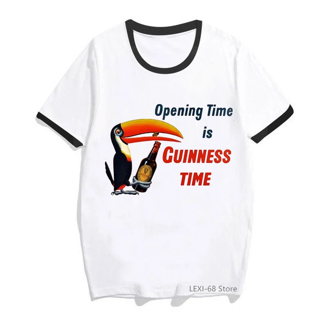 

Tropical Toucan love Red wine print women tshirts bird graphic t shirt femme funny vogue t-shirt femme harajuku shirt wholesale