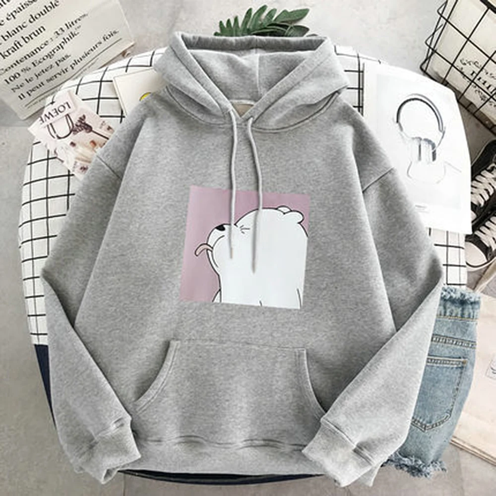

Women Hoodies Oversized Print Pocket Sweatshirts Harajuku Autumn Casual Vintage Kpop Pullovers Female Sweetshirts