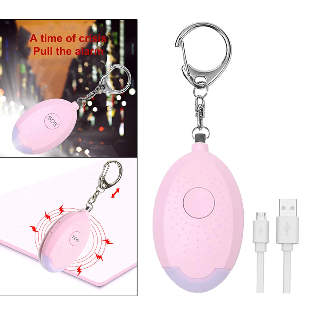 Safe Sound Personal Alarm Keychain 130db Security Emergency Siren LED Light