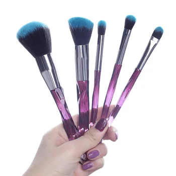 

5pc Makeup Brushes Tool Kit Set Cosmetic Professional Eyelash Blush Sets Of For Powder Women Beauty Natural Soft Powder Face