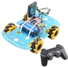 Mecanum-Kit de Chasis de coche Robot omnidireccional, rueda omnidireccional con 4 Uds. De Motor TT para Arduino Raspberry Pi, piezas de juguete DIY ► Foto 3/6