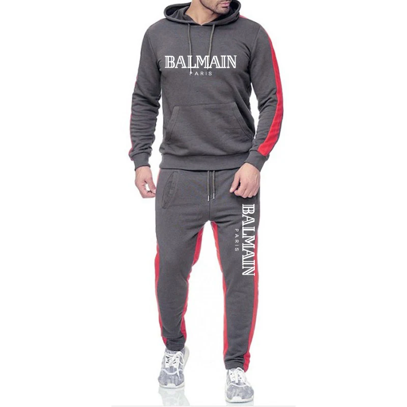 Мужской спортивный костюм в стиле хип-хоп с капюшоном повседневная одежда для