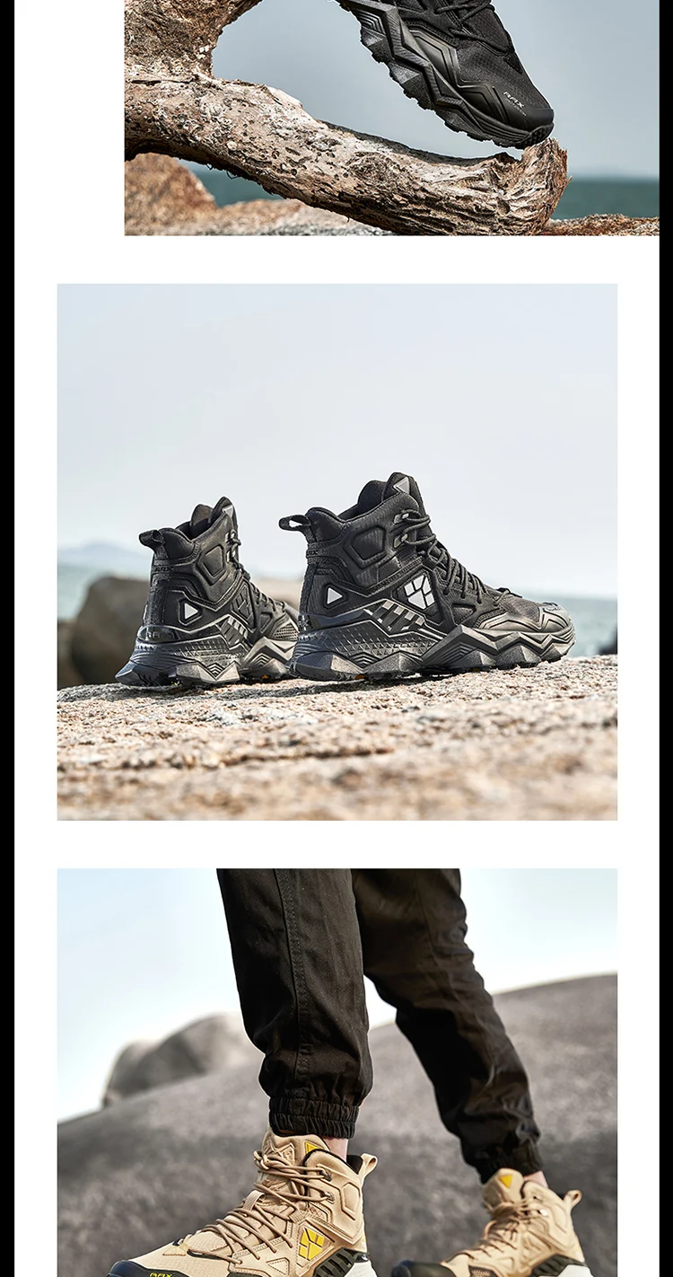 Conquer Every Trail with Antiskid Hiking Shoes for Men, Breathable and Built for Mountaineering and Trekking0