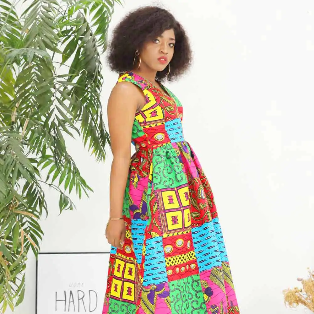 Африканские платья для женщин Африканские модные платья Дашики Анкара платья Африканский принт сексуальное платье традиционные платья
