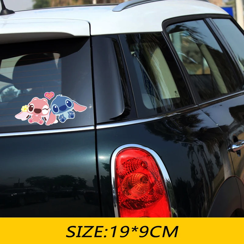 

Pelly Piggy Lovely Stitch Car Sticker Adorable Car Styling Vinyl Decal Reflective Waterproof Decal for Laptop/Auto/Suitcase/Wall
