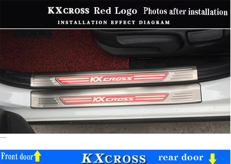 Добро пожаловать педаль подходит для Kia KXcross переоборудование, для KXcross нержавеющая сталь Добро пожаловать педали специальные декоративные аксессуары