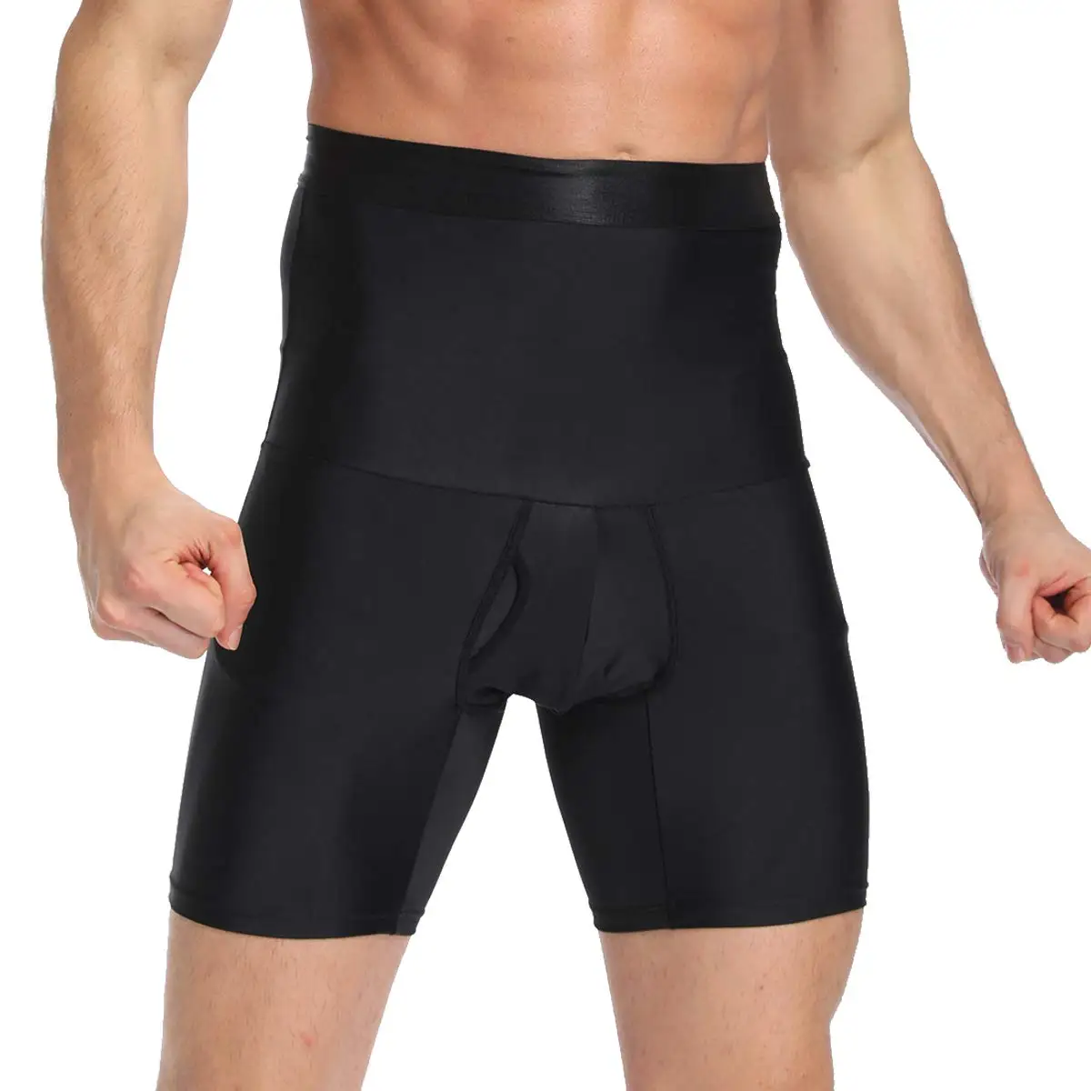 

Men Shaper Underwear Compression Shorts High Waist Slimming Tight Underwear Boxers Running Box Exercise Fitness Gym Shorts
