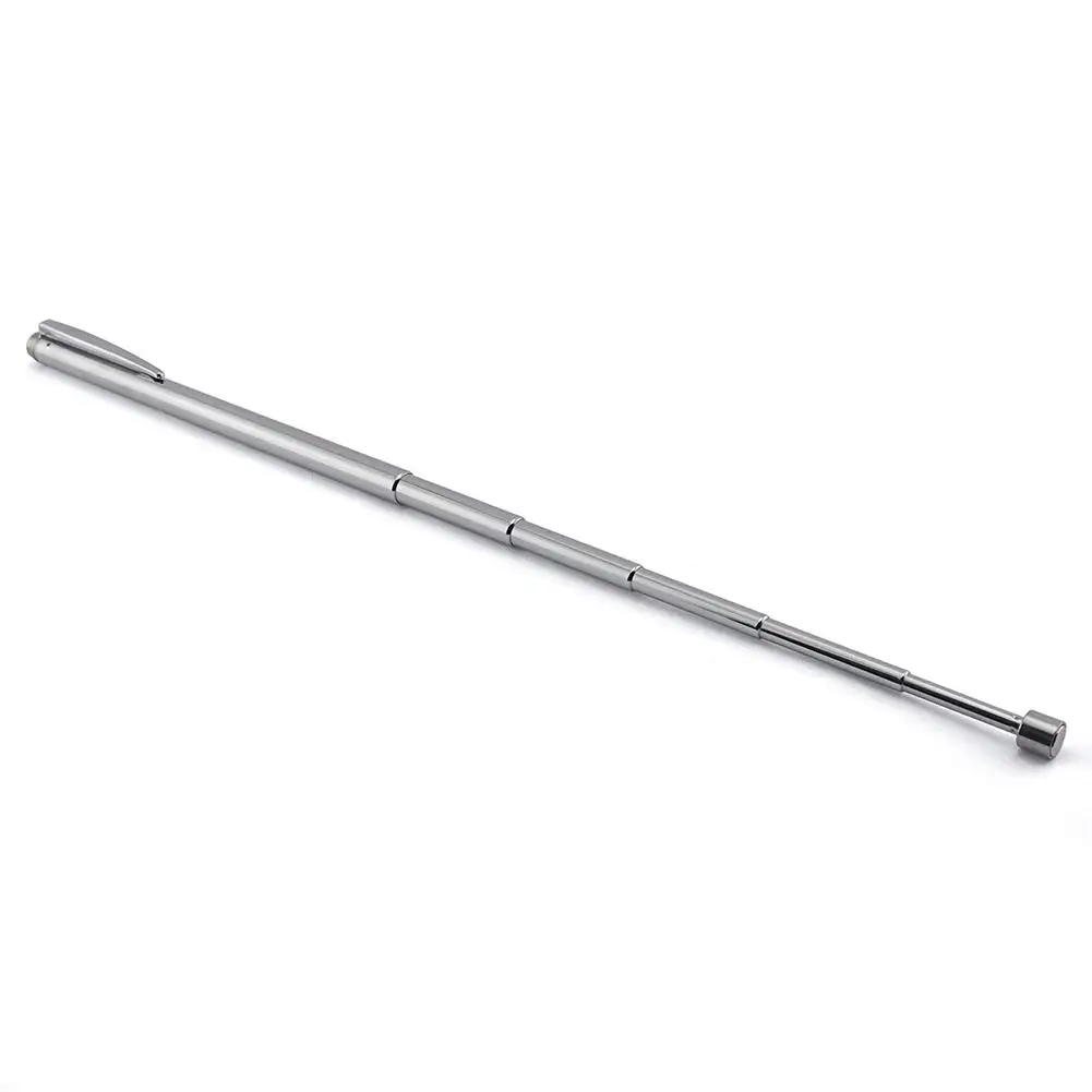 

12-55cm Durable Metal Magnetic Telescoping Grabber Retrieving Magnet With Clip 1.5 Ib Pick Up Metal Parts Retriever Stick
