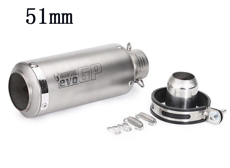 Золотой Мотоцикл выхлопная труба AR Escape Moto Akrapovic Универсальный GP 51 мм 60 мм углеродное волокно для Z900 Suzuki GSR 600 R6 BWS 125 ER6N GY6 - Цвет: Золотой