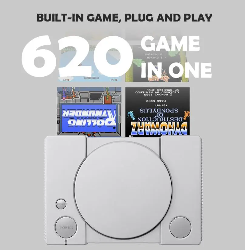 

Mini TV Game Console 8 Bit Retro HDMI/AV Video Game Console Built-In 620 Games Handheld Gaming Player