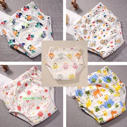 Calcinha de algodão para bebê recém nascido, fraldas reutilizáveis de pano para meninos e meninas, calça de treinamento infantil lavável para bebês de 5 a 20kg