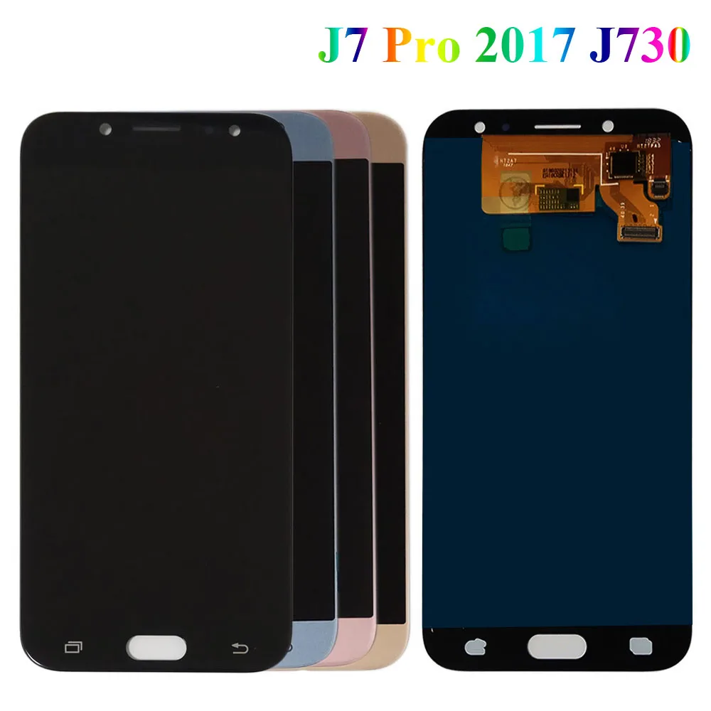 5," для samsung Galaxy J7 Pro J730 J730F J730F/DS J730FM/DS J730GM/DS ЖК-дисплей кодирующий преобразователь сенсорного экрана в сборе Замена