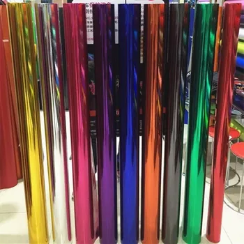 

Various Colors Stretchable Gloss Blue Green Red Black Mirror Chrome Vinyl Car Wrap Film Wrapping Foil Computer Phone Skin