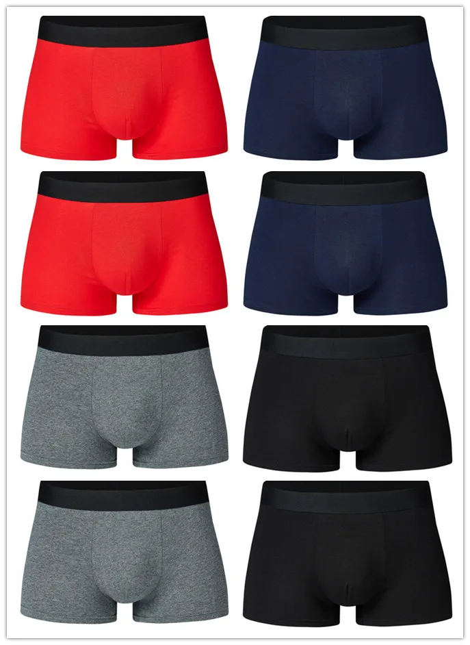 07-8PCS 8 шт./лот, большие свободные мужские хлопковые трусы, мужские трусы-боксеры, мужские короткие трусы большого размера плюс 4XL 5XL 6XL - Цвет: 07-8PCS