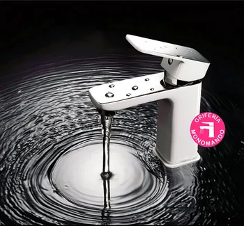 

Kibath monomando basin faucet see white. Brass and Matt White finish. Includes hardware, lashes and cartridge