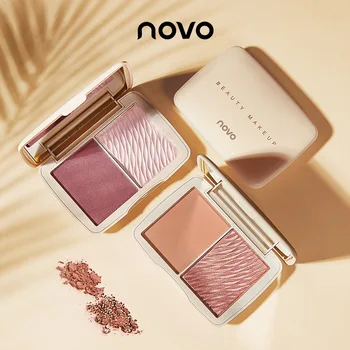 

NOVO Highlight Shadow Repair Palette Two-color Repair Palette Nose Shadow Silhouette Brighten Skin Tone Pearlescent Powder