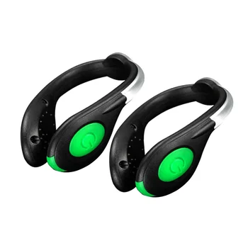 

2pcs Night Safety Color Steady USB Rechargeable Universal LED Shoes Clip Light TPU Jogging Cycling Outdoor IPX5 Waterproof