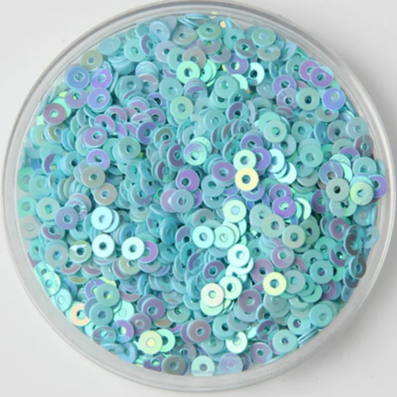 Пайетки 3 мм плоские и круглые пайетки из ПВХ россыпью для шитья свадебное