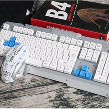 Игровые брелки для ПК teclado mikey мыши беспроводная клавиатура и мышь гейминги Настройка игровой Настольный набор 1111