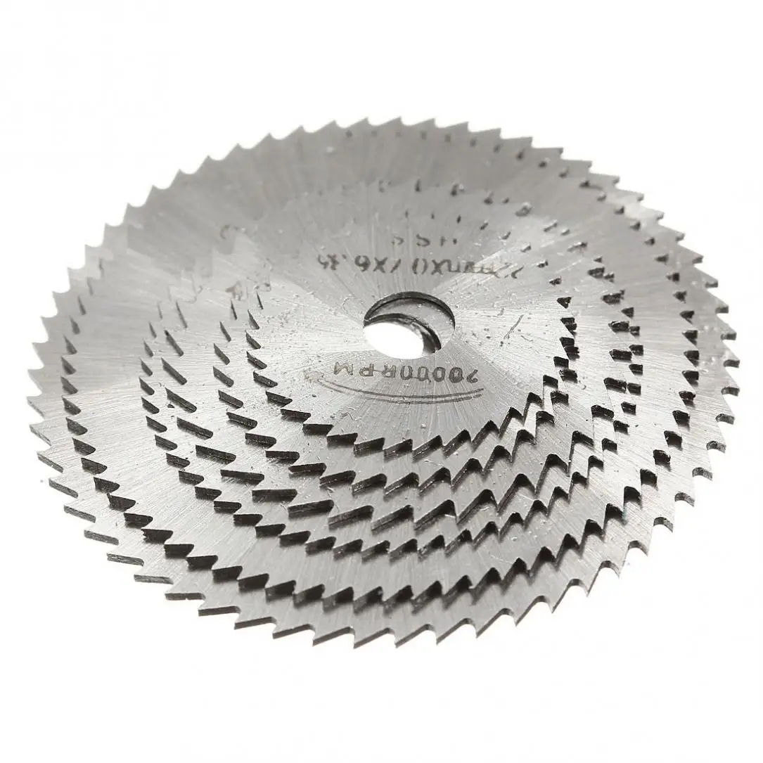 6PCs HSS Sliver Circular Saw Blade Cutting Discs Wheel Set 22MM 25MM 32MM 35MM 44MM 50MM 20000RPM for Rotary Power Tool