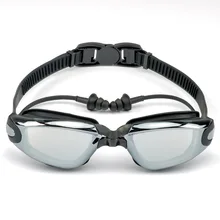 Xin взрослый цельный наушник плавательные очки es Анти-туман Водонепроницаемый Силикагель высокого разрешения близорукость Простые Стеклянные очки крест Бор