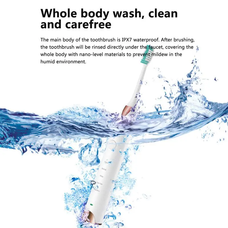 XMX-USB rechargeable electric toothbrush, Sonic vibration electric toothbrush,IPX7 waterproof electric toothbrush, CoUple ele