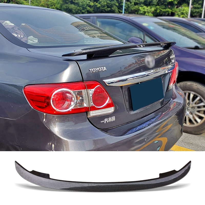 

Car Trunk Spoiler Carbon Surface Auto Rear Trunk Wing MT Style Refit Accessories Spoiler For Toyota Corolla 2006-2018
