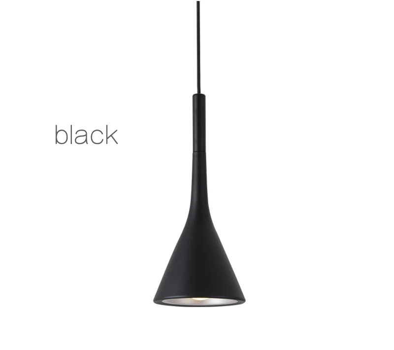 H5f7a753bc9414e49a21115b2605dfcf1I Modern Led Pendant Lights Black White E27 for Kitchen Fixtures Bedroom Table Dining Room Hanging Lamp Lampshade Home Chandelier