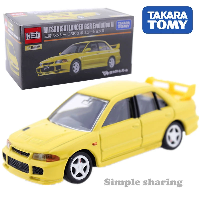 Takara Tomy Tomica премиум серии HONDA NISSAN TOYOTA Mitsubishi лотоса Cadillac Fiat Lexus 1: 64 Автомобили Diecast игрушки - Цвет: Lancer GSR Evolution