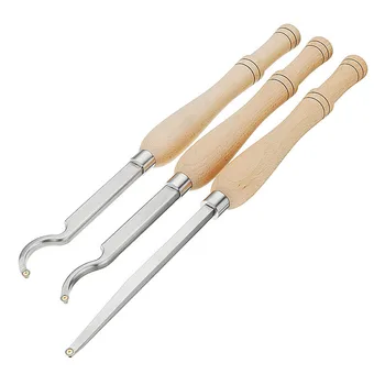 

DANIU Wood Turning Tool Hollower T1 /T2 /T3 Hollow Arbor Wood Handle with Wood Carbide Insert Wood Turning Tool New