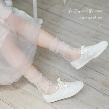 

Summer Sexy Retro Lace Floral Mesh Women Girl Socks Woman Heap Socks Moon Stars Five-pointed Star Lace Short Socks For children