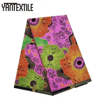 

YANTEXTILE Veritable Wax African Ankara Fabrics 6 Yards New Fashion Veritable Wax African Printed Fabric Nigeria Ankara For Girl