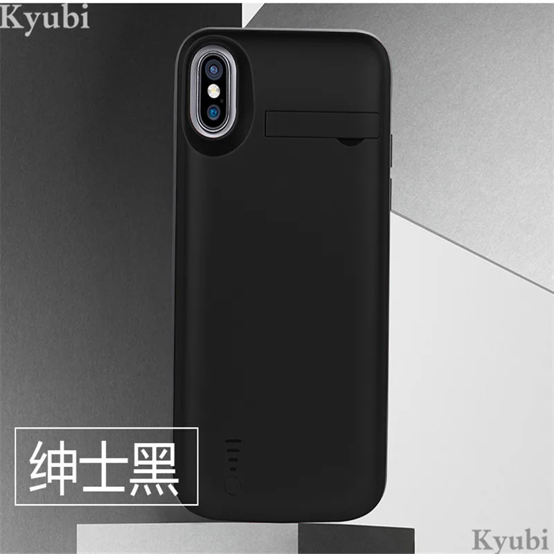 5000 мАч Высокая емкость батарея зарядное устройство чехол для iphone x xs внешняя Беспроводная подставка держатель зарядный чехол для iphone x xs 2 в 1
