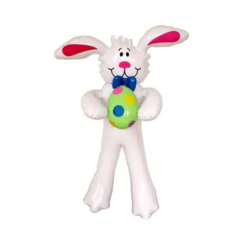 

1pc Inflatable Rabbit Creative Cartoon Rabbit Decoration Rabbit Model Party Supply for Banquet Party Carnival