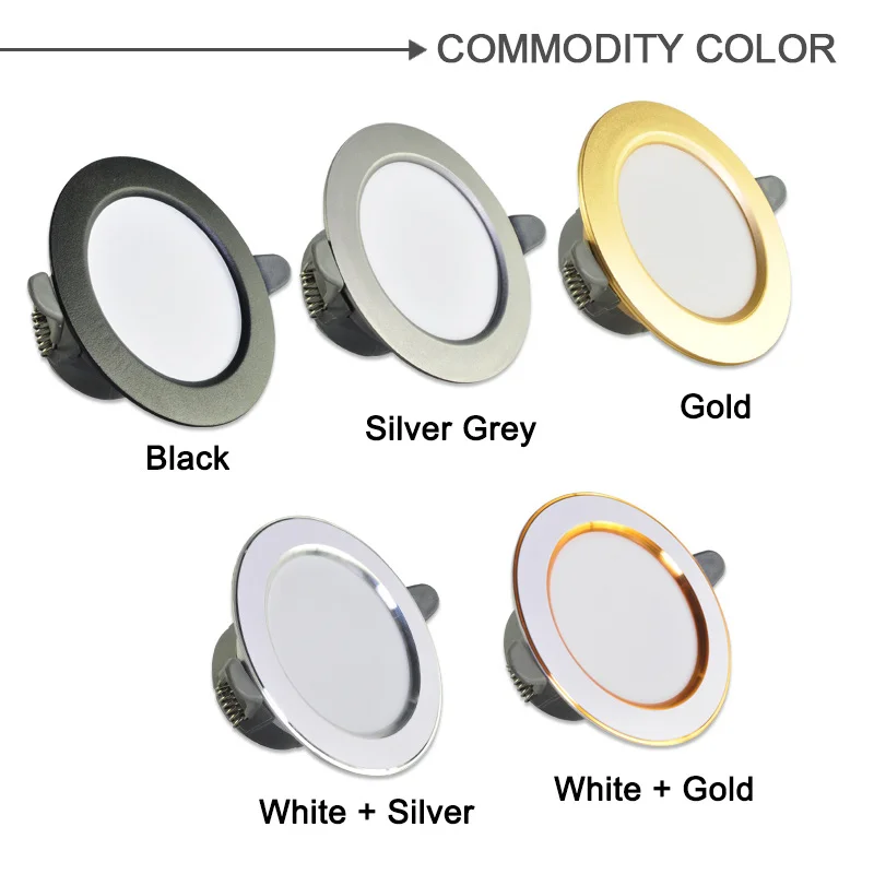 10 шт. светодиодный светильник 3 Вт 5 Вт точечный светодиодный светильник 3000 К 4500 к 6000 К переменный ток 220 В-240 В светильник для кухни гостиной внутренний встраиваемый светильник ing