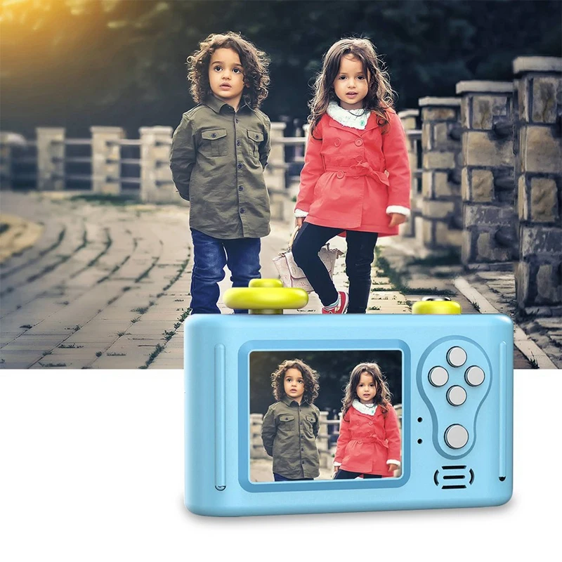Детская портативная DV мультипликационная камера с автоспуском перезаряжаемая Противоударная Милая мини-камера HD 5.0Mp 4X цифровая камера Пылезащитная C