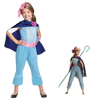 

Toy Story 4 Girls Bo Peep Costume Cosplay Toddler Kids Carnival Stage Performance Dress Up Children Fantastic Disguise Uniform