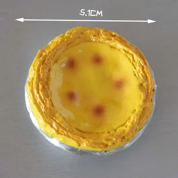 

Hot Fasion Selling Home Decoration Magnetic Sticker 3D Handmade Simulation Good Egg Tart Fridge Magnet Souvenir Gift