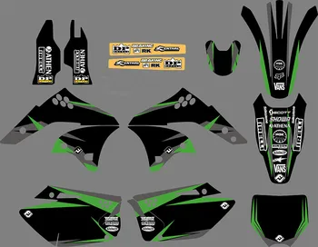 

For 3M Motorcycle TEAM Graphics & Backgrounds Free custom stickers DECALS Kits For KAWASAKI KXF250 KX 250F 250KXF 2006 2007 2008