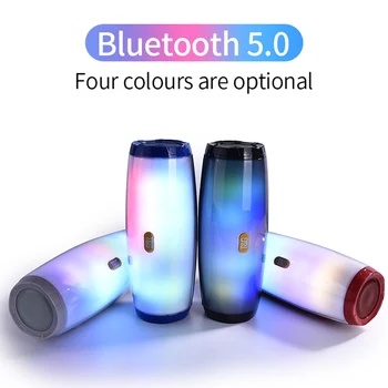 

Portable Bluetooth Speaker TG165 Stereo LED Subwoofer Wireless Outdoor Music Box FM Radio TF Card wireless bluetoothspeaker