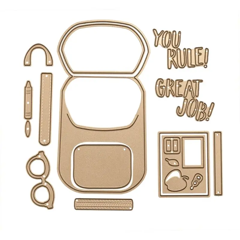 

Backpack DIY Metal Cutting Dies Stencil Scrapbooking Album Stamp Paper Card Art Crafts Decor T3LE
